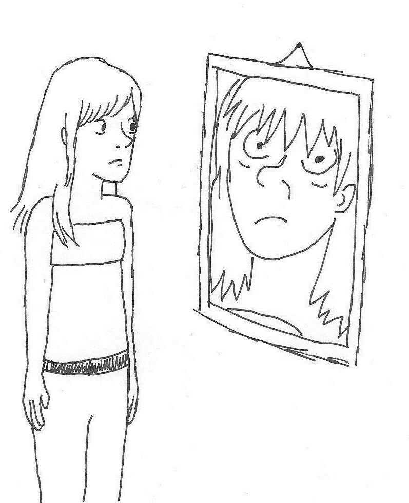 Facing the mirror